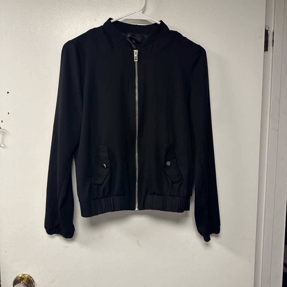 Black Bomber Jacket